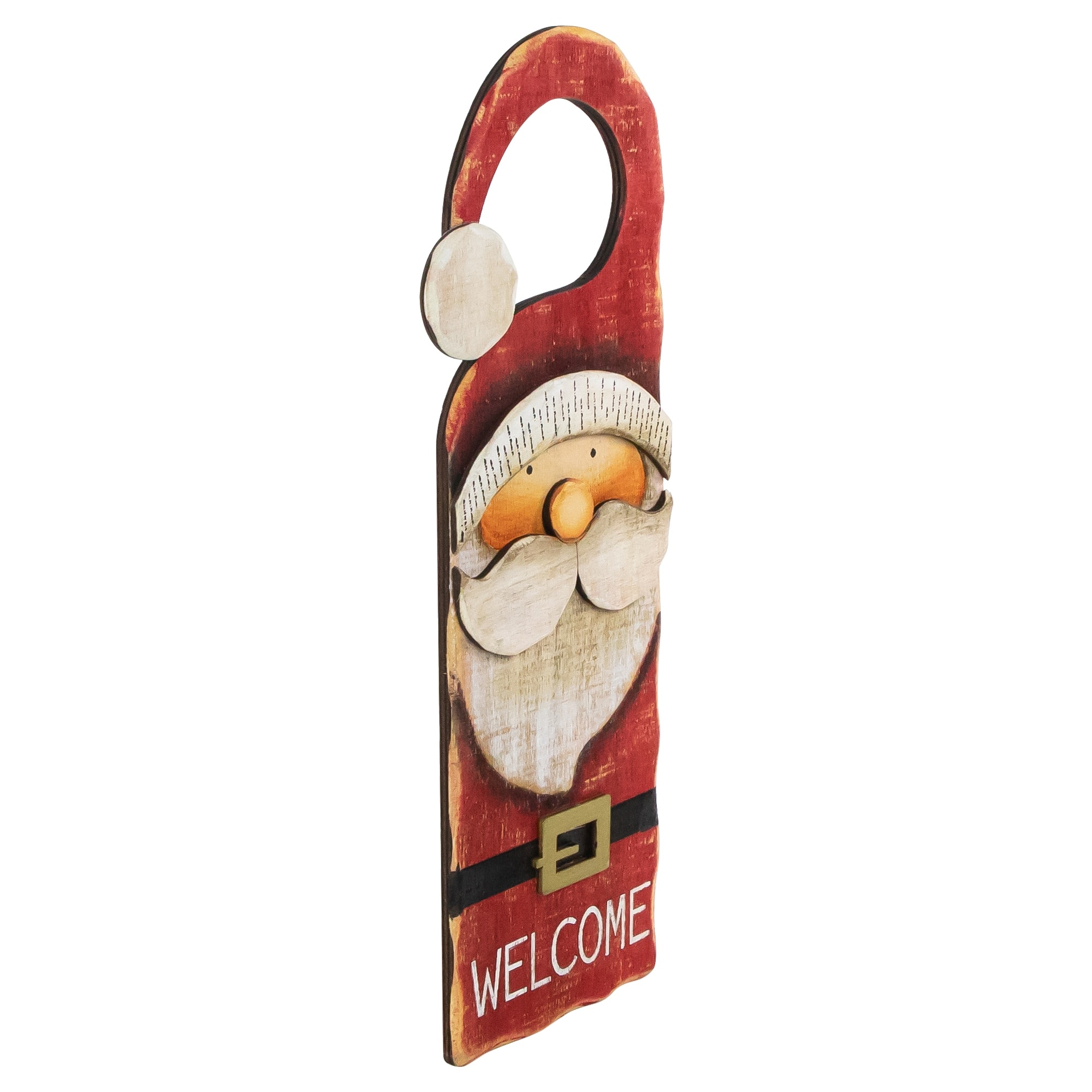 14" Santa Claus Christmas Door Knob Hanger Bed Bath